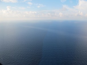Oil sheen in the Gulf of Mexico, as seen on Sept. 21, 2012. (NOAA photo)
